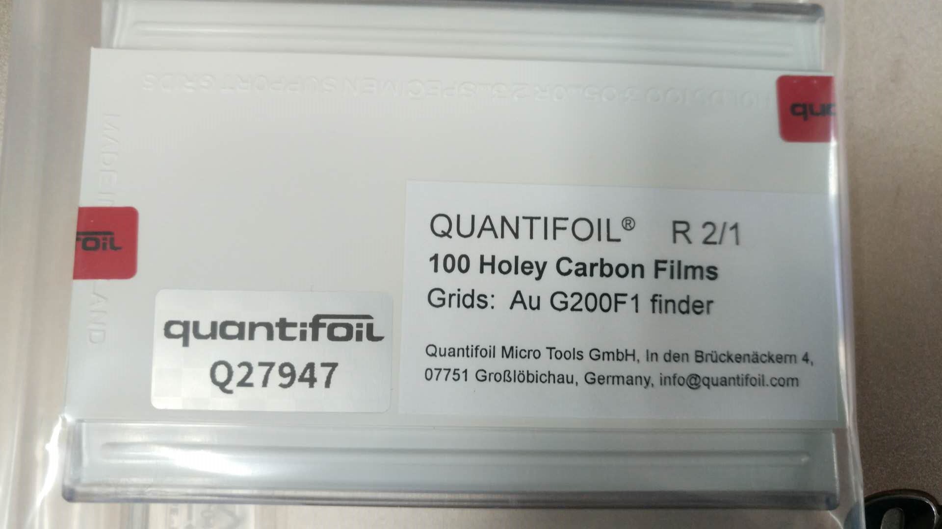 Quantifoil坐标金网碳膜